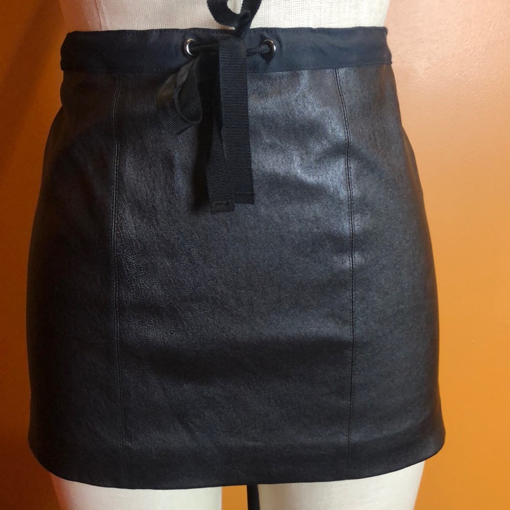 Leather skirt